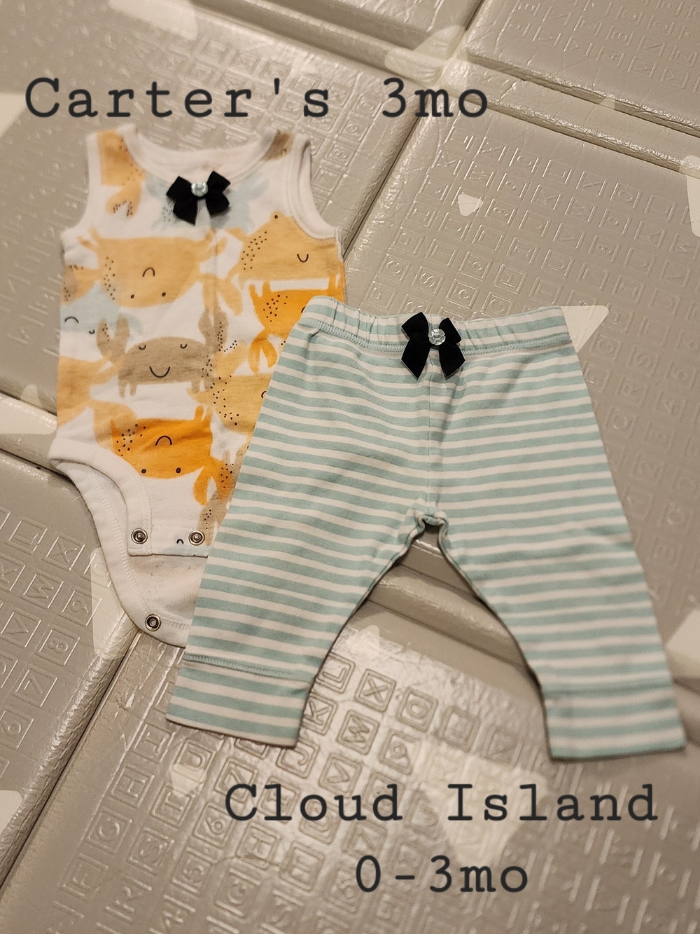 Custom Set 0-3 Months Crabby